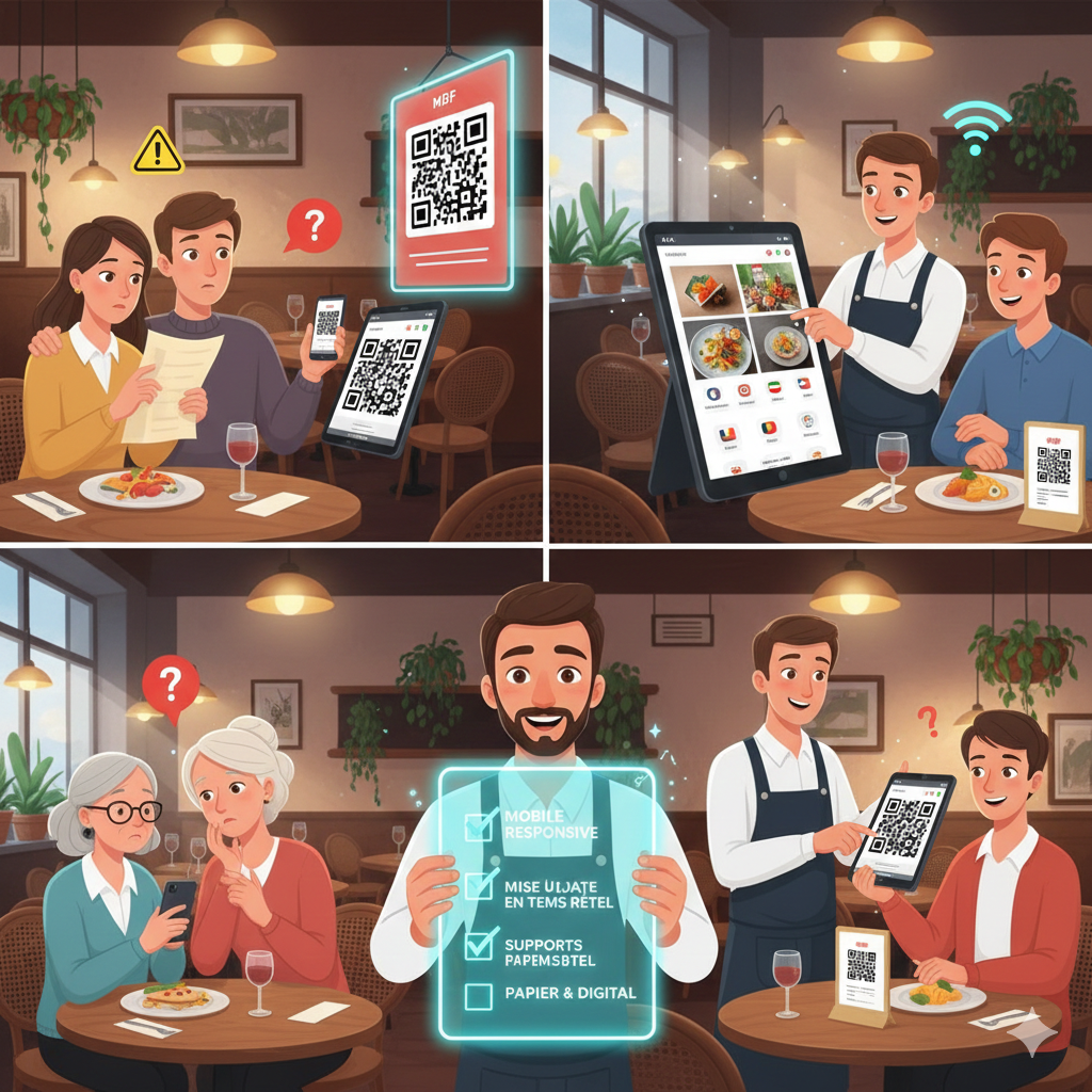 Menu QR Code : Pourquoi 70% des Restaurants l'Abandonnent (Et Comment Éviter l'Échec)