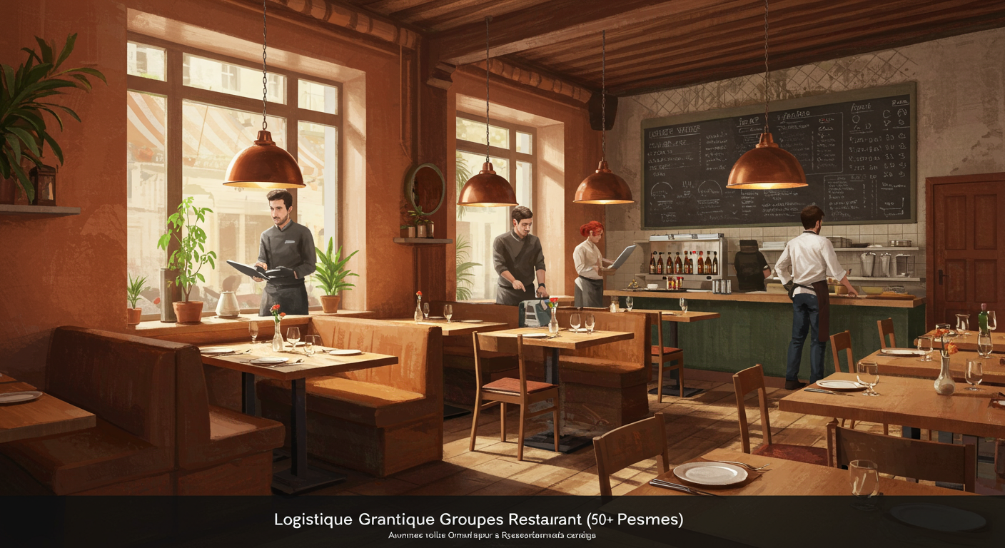 Logistique Grands Groupes Restaurant (50+ Personnes)